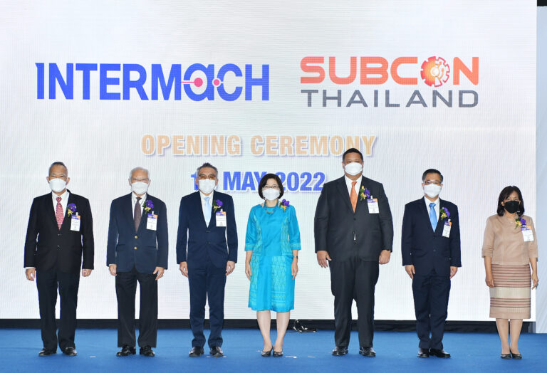 ภาครัฐ-เอกชนประสานพลังจัดงาน“อินเตอร์แมค-ซับคอนไทยแลนด์ 2022” (INTERMACH & SUBCON Thailand 2022)เปิดตัวยิ่งใหญ่สมการรอคอยในรอบสองปี แสดงเทคโนโลยีนวัตกรรมอุตสาหกรรมสุดล้ำแห่งอนาคต พร้อมผลักดันจับคู่ธุรกิจดันไทยเป็นศูนย์กลางอุตสาหกรรมมุ่งสู่การพัฒนาที่ยั่งยืน