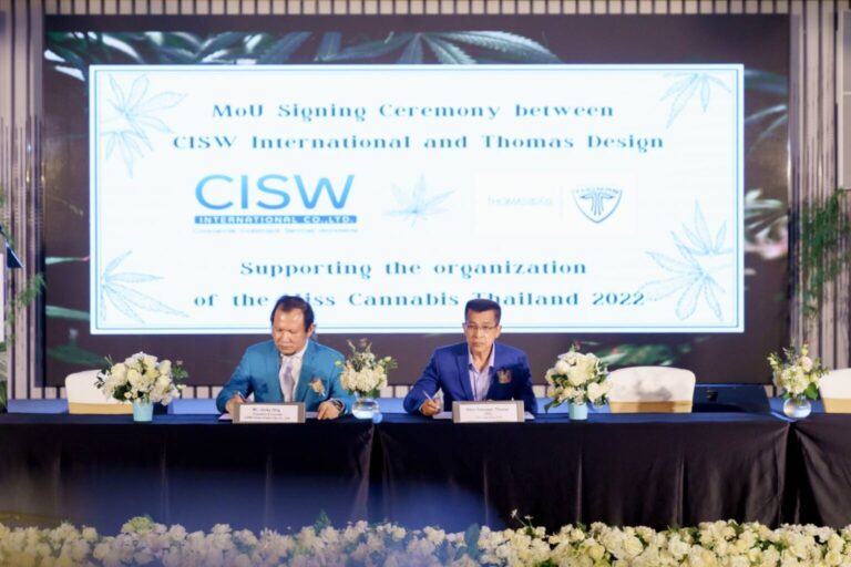 MoU Signing Ceremony to Support Miss Cannabis Thailand 2022