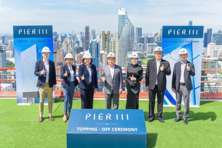 เดอะ แพลทินัม กรุ๊ป ประกาศความสำเร็จกับการก่อสร้างอาคารสำนักงาน “Pier 111” (เพียร์ วันวันวัน) และการเทคอนกรีตปิดงานโครงสร้างอาคาร