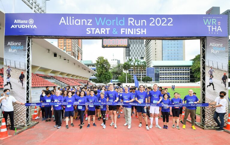 กลับมาแล้ว ! กับโครงการ Allianz World Run 2022 อลิอันซ์ อยุธยาชวนผู้รักสุขภาพ วิ่งสะสมระยะทาง 90 วัน เปลี่ยนทุกกิโลเมตรเป็นยอดเงินบริจาคลงทะเบียนร่วมวิ่งได้แล้ววันนี้