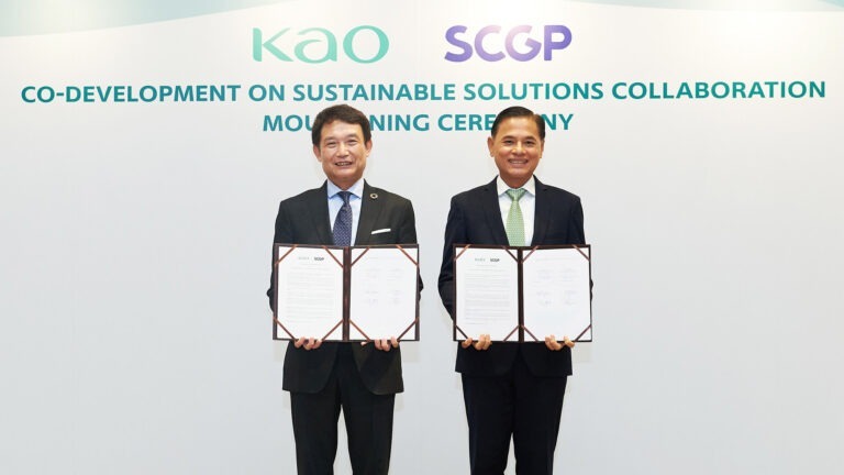คาโอ-SCGP ประกาศความร่วมมือด้านนวัตกรรมเพื่อแก้ปัญหาด้านสังคมและสิ่งแวดล้อมด้วยความยั่งยืน