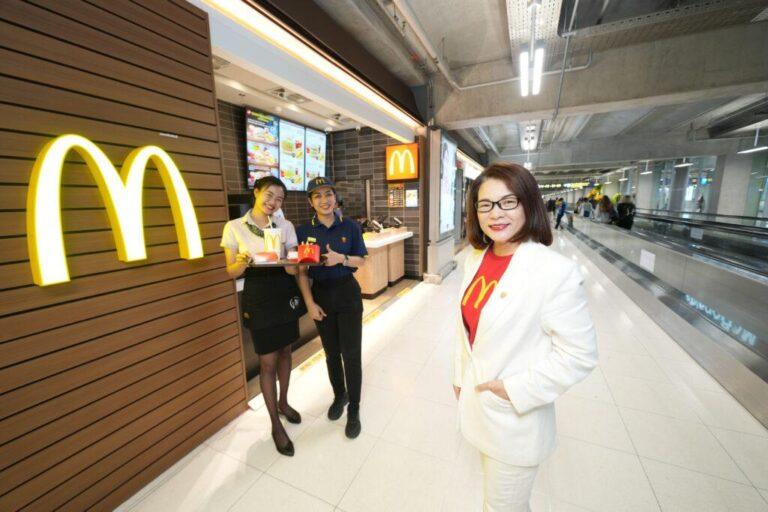 แมคโดนัลด์ เดินหน้าเปิดสาขาเพิ่มล่าสุดที่สนามบินสุวรรณภูมิ ตอบโจทย์เหล่านักเดินทาง