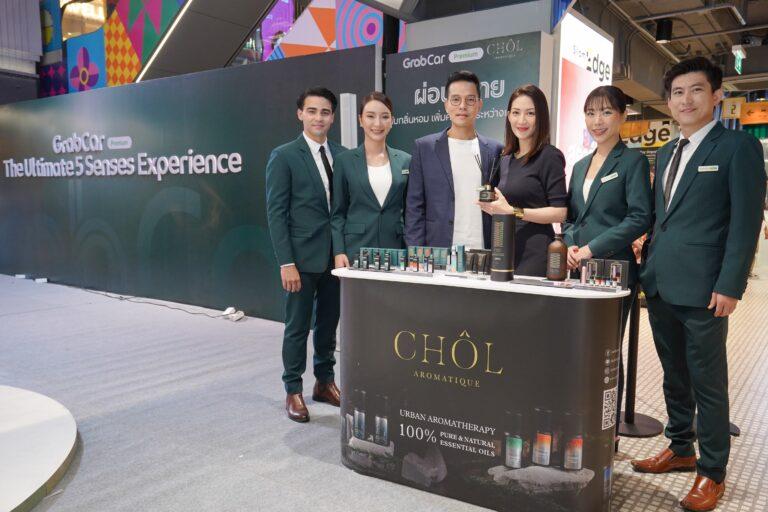 CHÔL โชว์ศักยภาพสินค้า จับมือแกร็บคาร์ พรีเมียมเปิดประสบการณ์กลิ่นหอมธรรมชาติด้วยศาสตร์บำบัดสำหรับคนเมือง บนรถแกรบทั่วกรุงกว่า 1,000 คัน