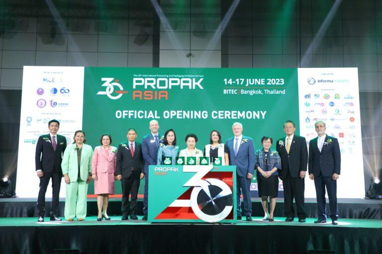“ProPak Asia 2023” ครั้งที่ 30 กระหึ่มเต็มพื้นที่ไบเทค บางนารวม 2,000 แบรนด์ผู้ประกอบการณ์ โชว์สินค้า-นวัตกรรมกระบวนการผลิตและบรรจุภัณฑ์ คาดการณ์ผู้เข้าชม 45,000 คนตลอด 4 วัน