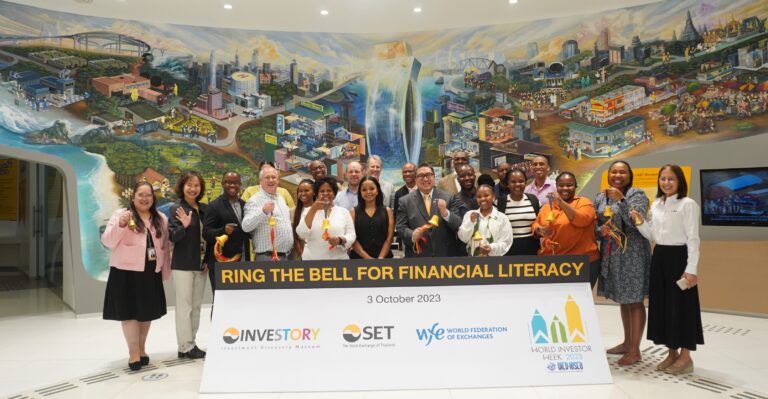 ตลาดหลักทรัพย์ฯ ร่วมจัดกิจกรรม “Ring the Bell for Financial Literacy” ส่งเสริมความรู้ทางการเงิน พร้อมตลาดหลักทรัพย์ทั่วโลก