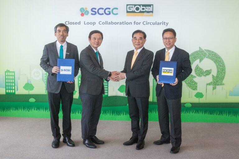 SCGC จับมือ Global Houseเดินหน้ารีไซเคิลแบบ Closed Loop อย่างเป็นรูปธรรมเปลี่ยนพลาสติกใช้แล้วเป็นถุงพลาสติกรักษ์โลกตามหลักเศรษฐกิจหมุนเวียน