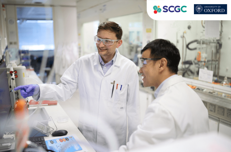 SCGC ร่วมกับ Oxford ประเทศอังกฤษ เปิดตัวโครงการทุนวิจัย SCGC–FIRST<br>เร่งพัฒนาเทคโนโลยีลดการปล่อยคาร์บอนในอุตสาหกรรมเคมีภัณฑ์<br>และวัสดุพลาสติกเพื่ออนาคต
