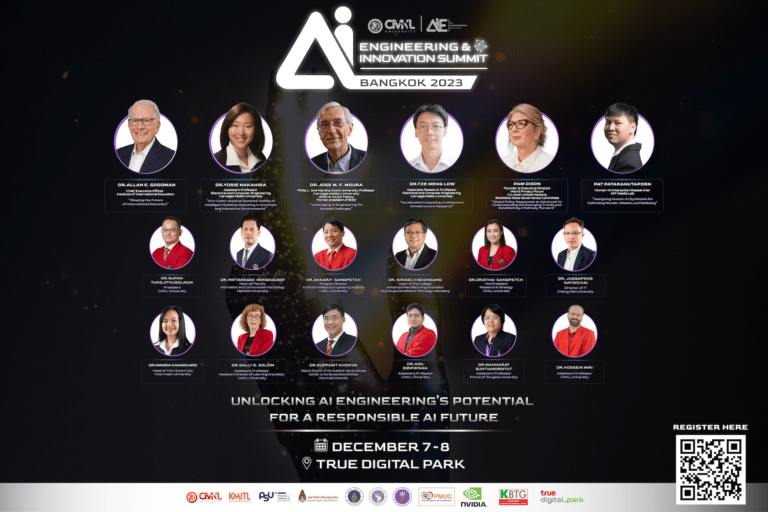 โค้งสุดท้าย มหาวิทยาลัย CMKL ร่วมกับ สถาบันวิศวกรรมปัญญาประดิษฐ์<br>ชวนฟังงานสัมมนา AI Engineering & Innovation Summit 2023 ฟรี