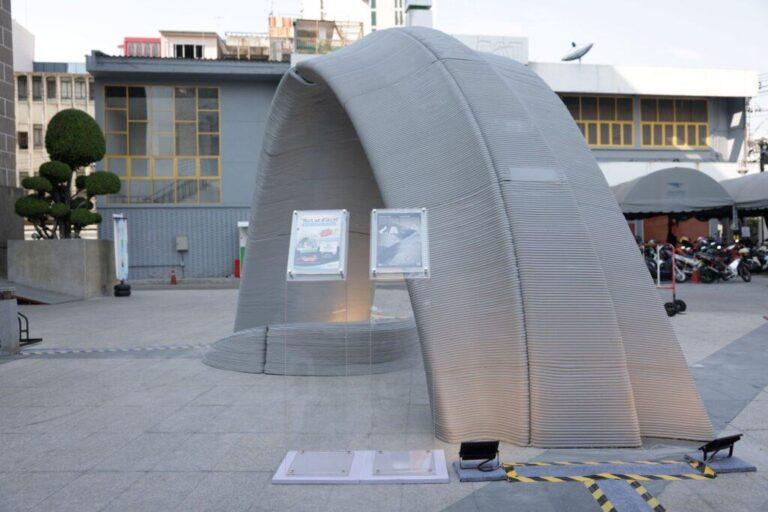 “Catenary Arch” ประติมากรรมก้าวข้ามขีดจำกัดของงานดีไซน์<br>ด้วย “CPAC 3D Printing Solution” ในงาน Bangkok Design Week 2024
