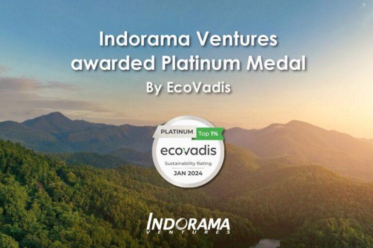 อินโดรามา เวนเจอร์ส คว้ารางวัลระดับ Platinum จาก EcoVadis<br>สำหรับการจัดการด้านความยั่งยืนในห่วงโซ่อุปทาน