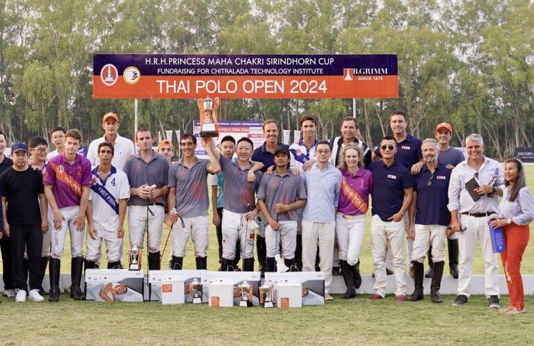 ทีมแทงโปโล (TANG POLO) จากสาธารณรัฐประชาชนจีนคว้าแชมป์การแข่งขันขี่ม้าโปโลการกุศล “บี.กริม ไทย โปโล โอเพ่น 2024”