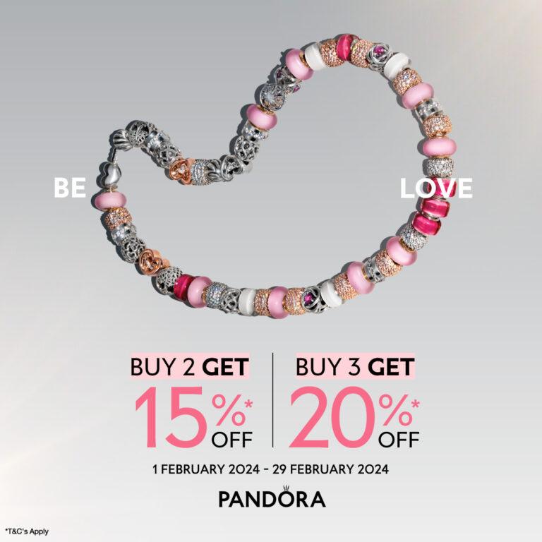 Pandora<br>ฉลองความรักที่ยิ่งใหญ่กับโปรโมชันพิเศษตลอดเดือนกุมภาพันธ์