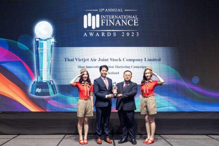 ไทยเวียตเจ็ทคว้ารางวัล “Most Innovative Aviation Marketing Campaigns in Thailand”<br>จาก International Finance Awards 2023