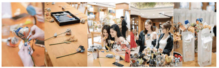 เติมหวานให้ใจฟู! จิม ทอมป์สัน เปิดบ้านจัดเวิร์กชอปจัดช่อดอกไม้สุดเก๋<br>จากผ้าอัปไซเคิล ชวนเซเลบ-ลูกค้าครีเอตของขวัญดีต่อใจ-ดีต่อโลก<br>ต้อนรับเดือนแห่งความรัก ที่จิม ทอมป์สัน สุรวงศ์