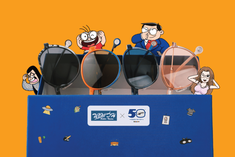 ‘หอแว่น’ จับมือ ‘ขายหัวเราะ’ ดึง 4 คาแรคเตอร์การ์ตูนขวัญใจคนไทย สู่การดีไซน์แว่นตาคอลเลกชันพิเศษ!