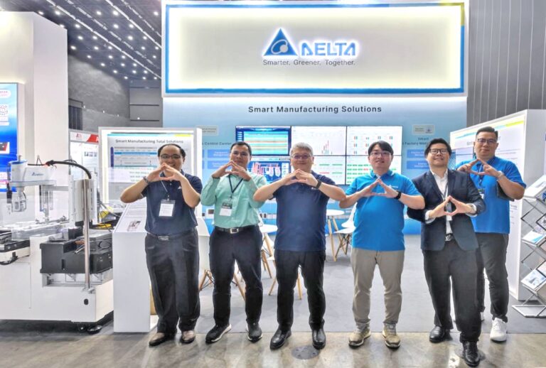 เดลต้าจัดแสดงโซลูชันการจัดการและกระบวนการอัจฉริยะ<br>สำหรับซัพพลายเออร์อุปกรณ์อิเล็กทรอนิกส์ภายในงาน 2024 Intelligent Asia Thailand