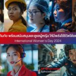 ทิพยประกันภัย ร่วมเฉลิมฉลองวันสตรีสากล ส่งคลิปวิดีโอ TIP International Women’s Day 2024<br>ที่ Generate ด้วย AI เพื่อสนับสนุนให้ผู้หญิงทุกคนมีพลังใช้ชีวิตได้อย่างมีความสุข
