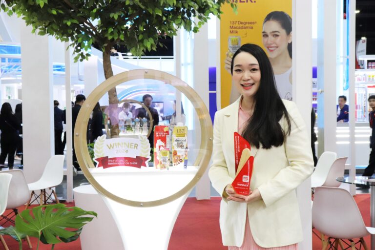 137 ดีกรี® โชว์ศักยภาพ กระแสตอบรับดีท่วมท้น ตอกย้ำผู้นำตลาด RNGS ประเทศไทย คว้ารางวัล ‘THAIFEX – Anuga tasteInnovation Show 2024’