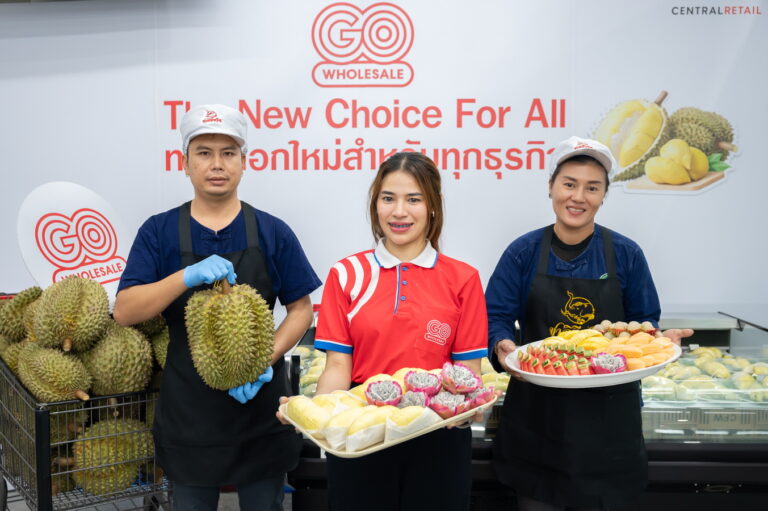 โก โฮลเซลล์ ชิมลางจัด “บุฟเฟ่ต์ทุเรียน” ดีเกินคาด สนับสนุนการกระจายผลไม้ฤดูกาล เติมรอยยิ้มชาวสวน โดนใจแฟนพันธุ์แท้