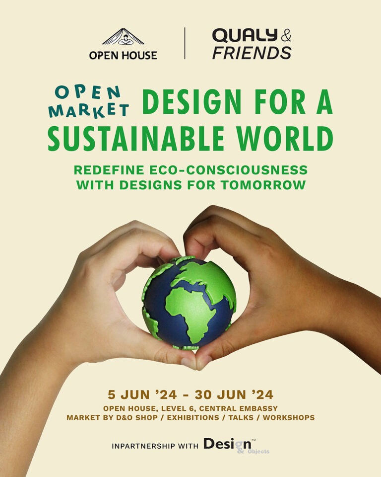 “OPEN MARKET: DESIGN FOR A SUSTAINABLE WORLD” ชวนสัมผัสพลังแห่งการออกแบบเพื่อโลกที่ยั่งยืน 5 – 30 มิ.ย. 67 นี้ ที่ OPEN HOUSE ชั้น 6 เซ็นทรัล เอ็มบาสซี