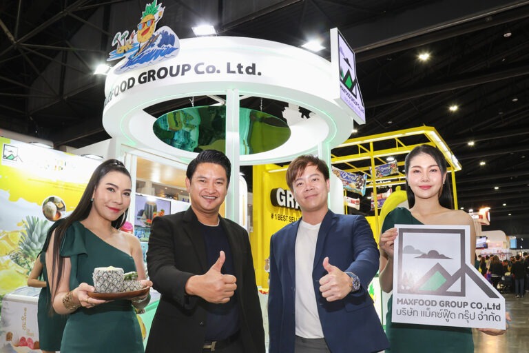 แม็คซ์ฟู๊ด กรุ๊ป เดินหน้ากวาดลูกค้าต่างประเทศเพิ่ม หลังขยายลงทุนกว่า 120 ล้าน ล่าสุดร่วมงาน THAIFEX – Anuga Asia 2024 พร้อมเปิดตัวผลิตภัณฑ์ใหม่ ไอศกรีมซอร์เบผลไม้ชนิดถ้วย คาดรายได้ปีนี้แตะ 400 ล้านบาท