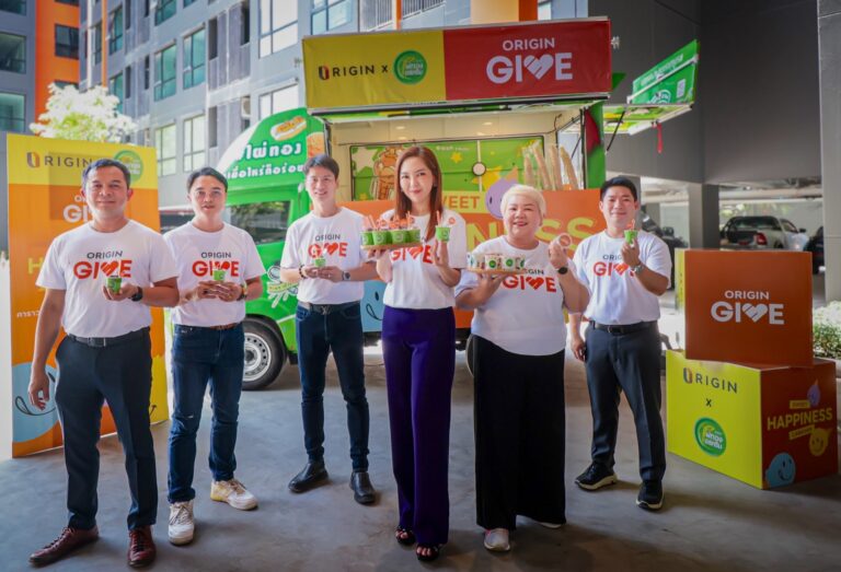 “ออริจิ้น จับมือ ไผ่ทอง” ตักความสุข แจกความสดชื่น จัดคาราวานรถไอศกรีมแจกคนงานแคมป์ก่อสร้าง ผ่านแคมเปญ “Sweet Happiness”