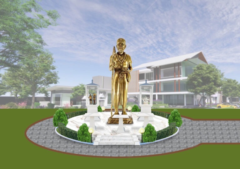 น้อมเคารพ “หมอชีวกโกมารภัจจ์” บรมครูแพทย์แผนไทย บ้านหมอละอองสร้างอนุสาวรีย์ หมอชีวกโกมารภัจจ์ สูง 9 เมตร