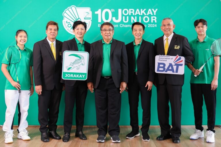 ครบ 1 ทศวรรษ! “จระเข้” หนุนปั้นเยาวชนไทยสู่วงการลูกขนไก่มืออาชีพ สานต่อ “JORAKAY JUNIOR BADMINTON CHAMPIONSHIP” สู่ปีที่ 10 เดินหน้าเพิ่ม 4 สนามแข่งทั่วประเทศ