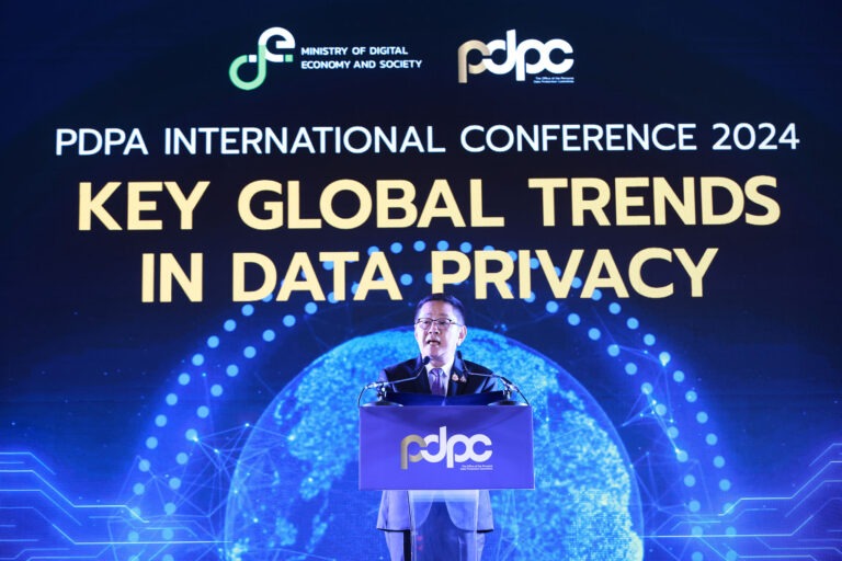 PDPC สร้างปรากฏการณ์ใหม่ระดับนานาชาติ เปิดเวทีเสวนาสร้างความตระหนักรู้ เกี่ยวกับกฎหมายการคุ้มครองข้อมูลส่วนบุคคลระดับนานาชาติ “PDPA International Conference 2024 : Key Global Trends in Data Privacy” ผู้เชี่ยวชาญกฎหมาย PDPA เข้าร่วมงานเพียบ