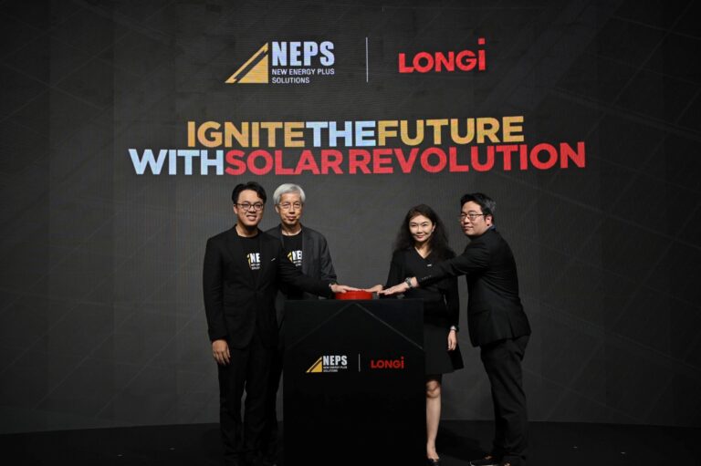 “NEPS” ร่วมมือ “LONGi” เปิดตัวนวัตกรรมโซลาร์ใหม่ระดับโลก “Ultra Black Solar” และ “BIPV” ครั้งแรกในไทย! ชูเทคโนโลยี BC ประสิทธิภาพสูง ดีไซน์สวย คาดรายได้โตก้าวกระโดดต่อเนื่อง