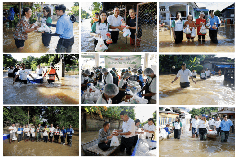 ซีพีแรม – เชฟแคร์ส – เครือเจริญโภคภัณฑ์ ยังคงยืนหยัดเคียงข้างคนไทยฝ่าวิกฤตน้ำท่วมหนัก “เชียงราย” ตั้งครัวกลาง – มอบอาหารกล่องพร้อมทาน บรรเทาความเดือดร้อนผู้ประสบภัยน้ำท่วม #เคียงข้างคนไทย #ห่วงใยไม่ห่าง