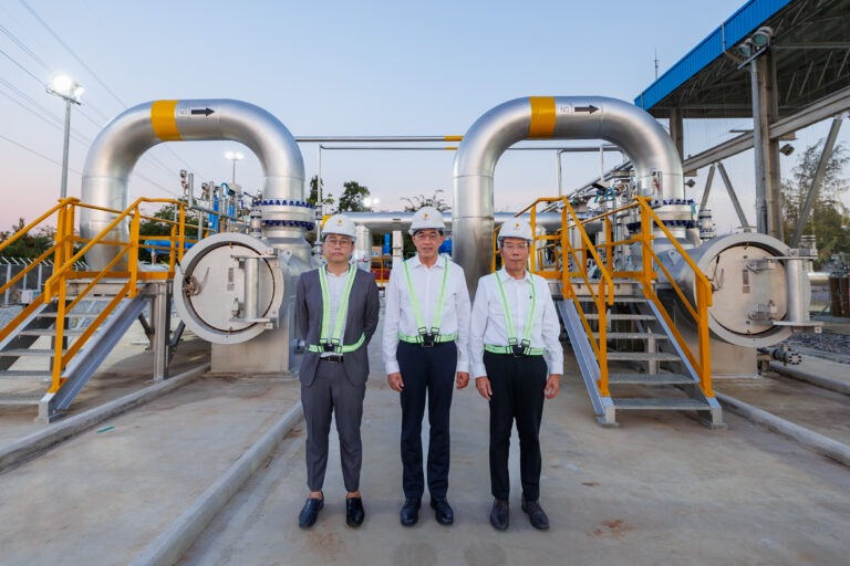 เสริมความมั่นคงระบบไฟฟ้าภาคกลางและประเทศ กฟผ. เปิดสถานีควบคุมความดันและวัดปริมาตรก๊าซธรรมชาติ โรงไฟฟ้าพลังความร้อนร่วมบางปะกง ชุดที่ 1