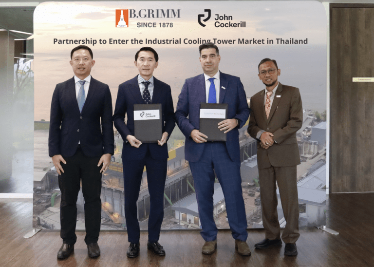 บี.กริม เทคโนโลยี จับมือ John Cockerill Hamon รุกตลาดคูลลิ่งทาวเวอร์สำหรับภาคอุตสาหกรรมในประเทศไทย ชูจุดขายคุณภาพมาตรฐานยุโรปและการประหยัดพลังงาน