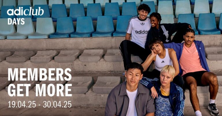 อาดิดาส จัดแคมเปญ adiClub Days ชิงรางวัลใหญ่ adiClub Pro Pass ช้อปฟรี 3 เดือน พร้อมสิทธิ์ลุ้นรับ Art Toy จาก Benzilla และของสมนาคุณอีกเพียบ ถึง 30 เมษายนนี้!