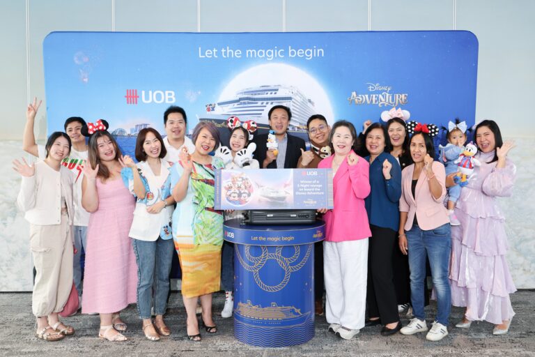 ยูโอบี มอบรางวัลประสบการณ์สุดมหัศจรรย์จากแคมเปญ “Let the Magic Begin” พร้อมแพ็กเกจท่องเที่ยวล่องเรือ Disney Adventure แก่ผู้โชคดีทั้ง 15 ท่าน