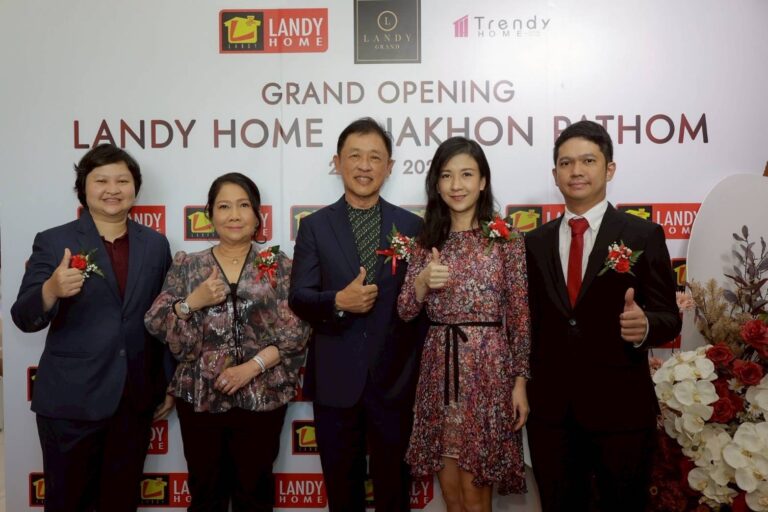 ‘แลนดี้ โฮม’ ทุ่มงบ 70 ล้านบาท เปิดสาขานครปฐม มุ่งปั้นสู่ศูนย์กลางสร้างบ้านครบวงจร รองรับดีมานด์สร้างบ้านโซนนครปฐม-ราชบุรี-กาญจนบุรี