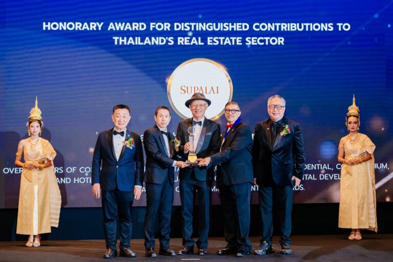 ศุภาลัย คว้ารางวัลเกียรติคุณ “องค์กรคุณูปการต่อวงการอสังหาฯ ไทย” ควบรางวัลอสังหาฯ ดีเด่นระดับโลก 6 ปีซ้อนจาก “ศุภาลัย บลู สาทร–ราชพฤกษ์”