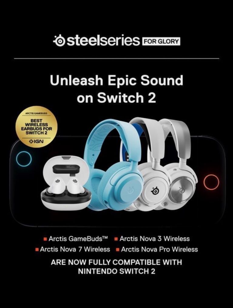 SteelSeries พร้อมแล้วสำหรับ Nintendo Switch 2 มอบประสบการณ์เสียงที่เหนือกว่าให้เกมเมอร์ยุคใหม่