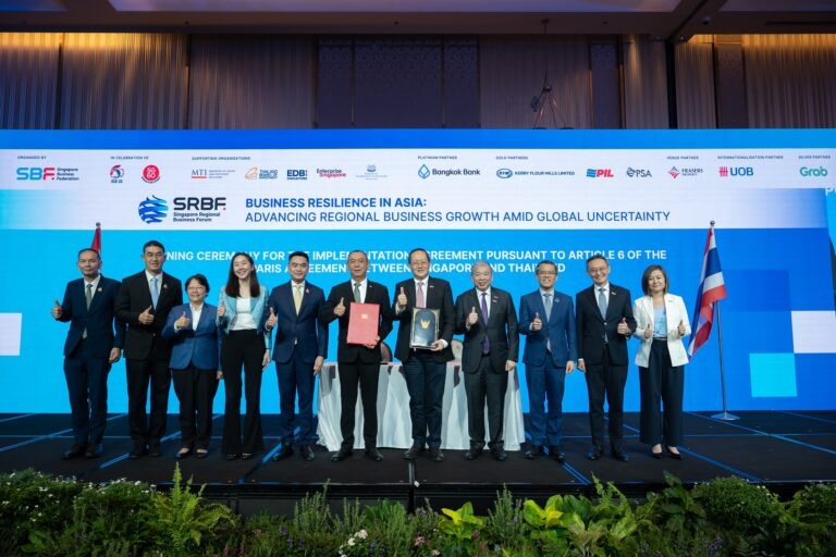 สิงคโปร์–ไทย ยกระดับความสัมพันธ์ด้านการค้าสีเขียวและการลงทุนทางธุรกิจในงาน Singapore Regional Business Forum ณ กรุงเทพฯ