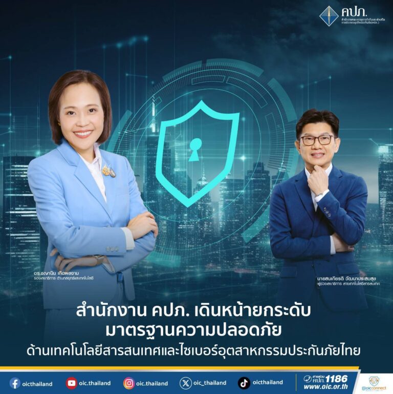 สำนักงานคณะกรรมการกำกับและส่งเสริมการประกอบธุรกิจประกันภัย (สำนักงาน คปภ.) จัดการประชุมออนไลน์