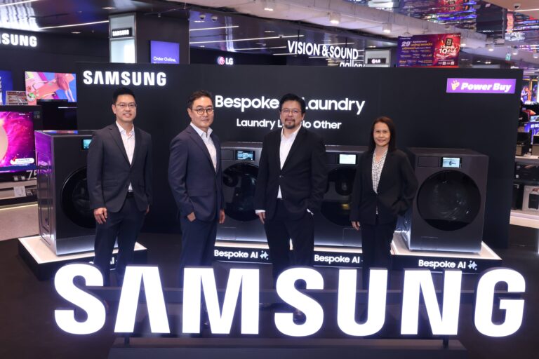 เพาเวอร์บาย จับมือ ซัมซุง เปิดตัว Bespoke AI Laundry ซีรีส์เครื่องซัก–อบอัจฉริยะ รุ่นล่าสุด พร้อมส่งโปรสุดเอ็กซ์คลูซีฟเอาใจลูกค้าเพาเวอร์บายเท่านั้น