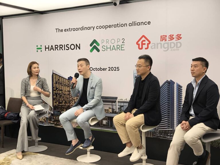 ฮาริสัน ร่วมกับกลุ่มนักลงทุนไทย ดึงพันธมิตร Aurevia Asia Pacific Fangdd Network Group Ltd. จากจีน ลงทุนซื้อเหมาและบริหารงานขายโครงการเอ สเปซ เมกา คอนโดมิเนียม พร้อมแนะนำเครื่องมือการขายที่มีประสิทธิภาพโดยผ่านตัวแทนการขายอิสระ หรือ Prop2share เชื่อมทุกขั้นตอนใน Ecosystem เดียว