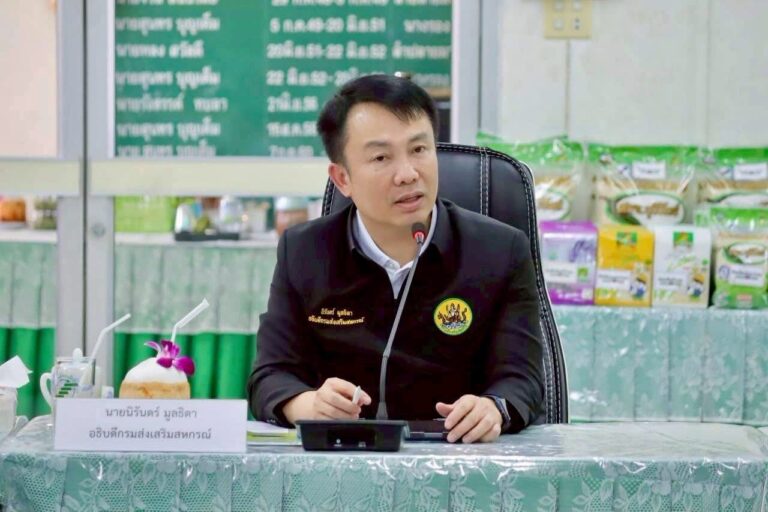 อธิบดีกรมส่งเสริมสหกรณ์ เข้าตรวจเยี่ยมการดำเนินงานของสหกรณ์การเกษตรเพื่อการตลาดลูกค้า ธ.ก.ส.บุรีรัมย์