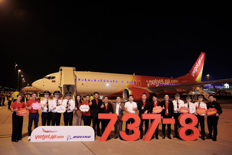 เวียตเจ็ทไทยแลนด์ รับมอบเครื่องบิน “โบอิ้ง 737-8” ลำแรกจากทั้งหมด 50 ลำ