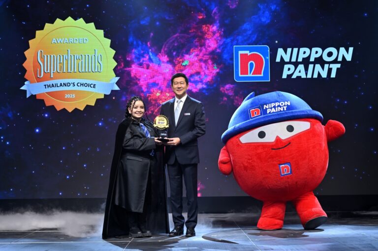 “นิปปอนเพนต์” คว้าสุดยอดรางวัล “Superbrands Thailand 2025” ต่อเนื่อง 2 ปีซ้อน! โชว์ศักยภาพที่สุดแห่งแบรนด์ “สีทาอาคาร” ที่ผู้บริโภคทั่วประเทศไว้วางใจ