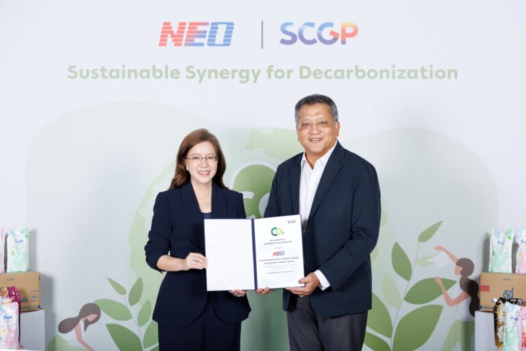 NEO ผนึกกำลัง SCGP เดินหน้าลด “คาร์บอนฟุตพริ้นท์” ผ่านบรรจุภัณฑ์รักษ์โลก ผลลัพธ์ที่ผู้บริโภคจับต้องได้