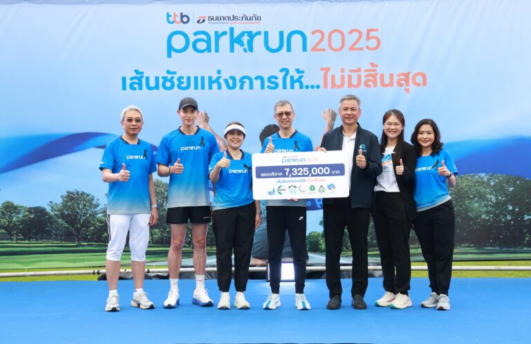 ทีทีบี | ธนชาตประกันภัย พาร์ครัน 2025 ส่งมอบเงินบริจาคกว่า 7.32 ล้านบาท เพื่อผู้ป่วยเด็กใน 6 โรงพยาบาลท้องถิ่นและน้อง ๆ ในโครงการไฟ-ฟ้า มูลนิธิทีทีบี