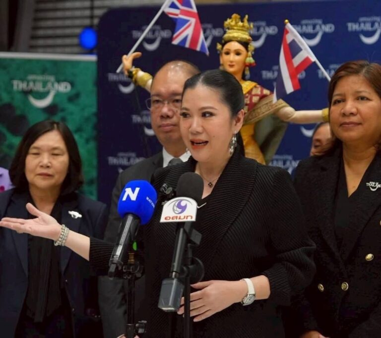 ททท. ประกาศข่าวดีนักท่องเที่ยวอังกฤษเดินทางเข้าไทย 1 ล้านคนแล้วในปี 2568 ดันนักท่องเที่ยวตลาดระยะไกลทะลุ 10 ล้านคน สร้างสถิติสูงสุดเป็นประวัติการณ์