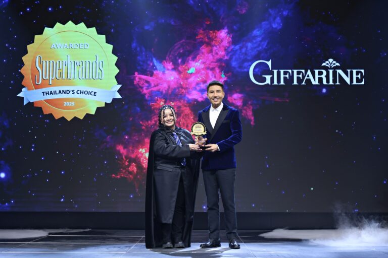 “กิฟฟารีน” เขย่าตลาดขายตรงส่งท้ายปี 68 คว้า “Superbrands Award 2025” ต่อเนื่อง 15 ปี ตอกย้ำสุดยอดแบรนด์ในใจคนไทย