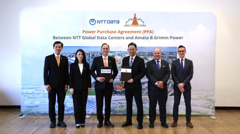 บี.กริม เพาเวอร์ ผนึกกำลัง NTT Global Data Centers ญี่ปุ่น ลงนามสัญญาซื้อขายไฟฟ้าขนาด 100 เมกะวัตต์ พร้อมเดินเครื่องเชิงพาณิชย์ มิถุนายน 2570 ณ นิคมอุตสาหกรรมอมตะซิตี้ ชลบุรี